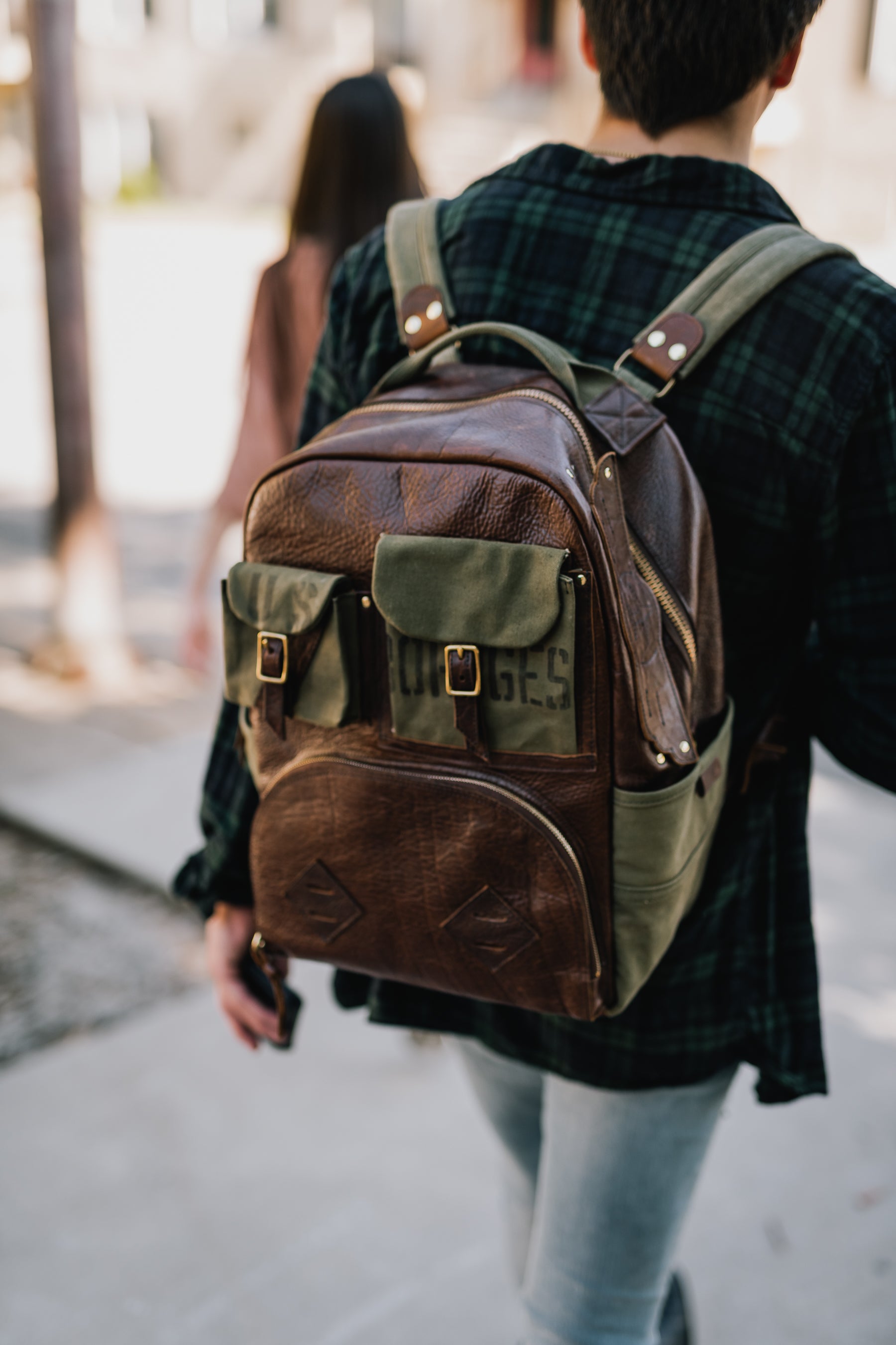 Porter Leather Backpack