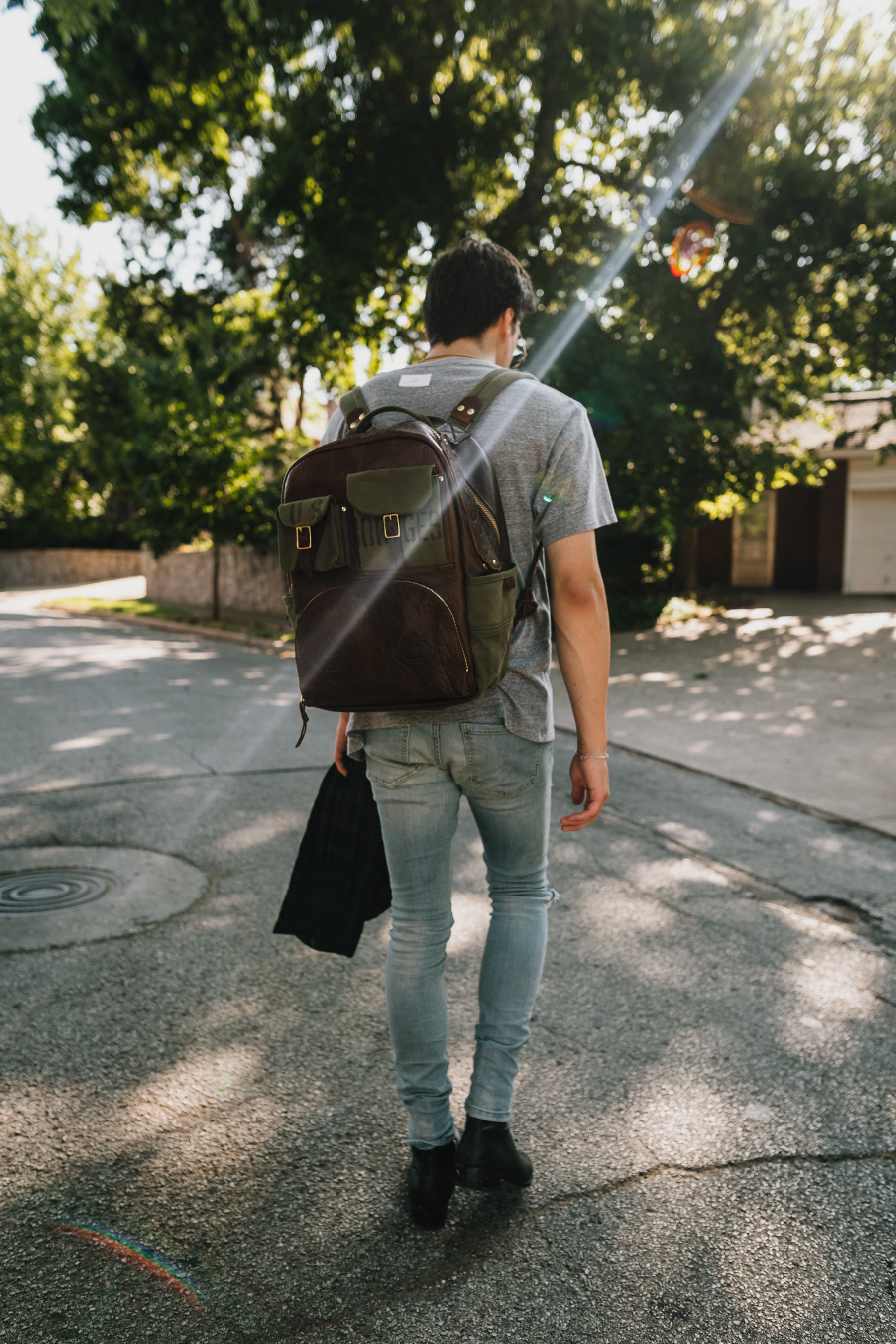 Porter Leather Backpack